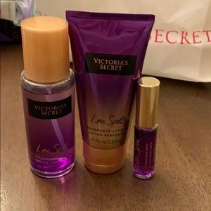 Love spell mist and lotion bundle